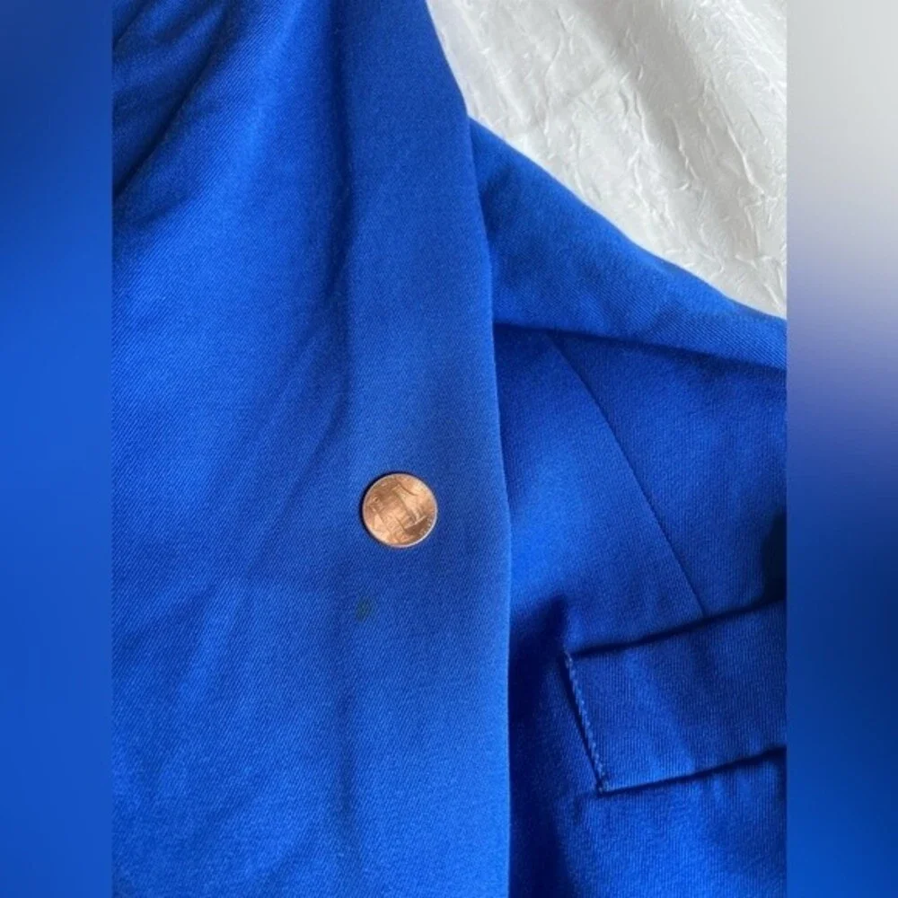 Vintage CHRISTIAN DIOR the Suit Women’s Royal Blue Size 10 100% Wool